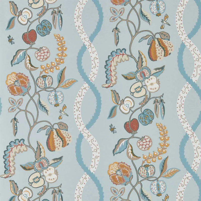 Carta da parati "Kitchen Garden Azzurra" - Highgrove - SANDERSON