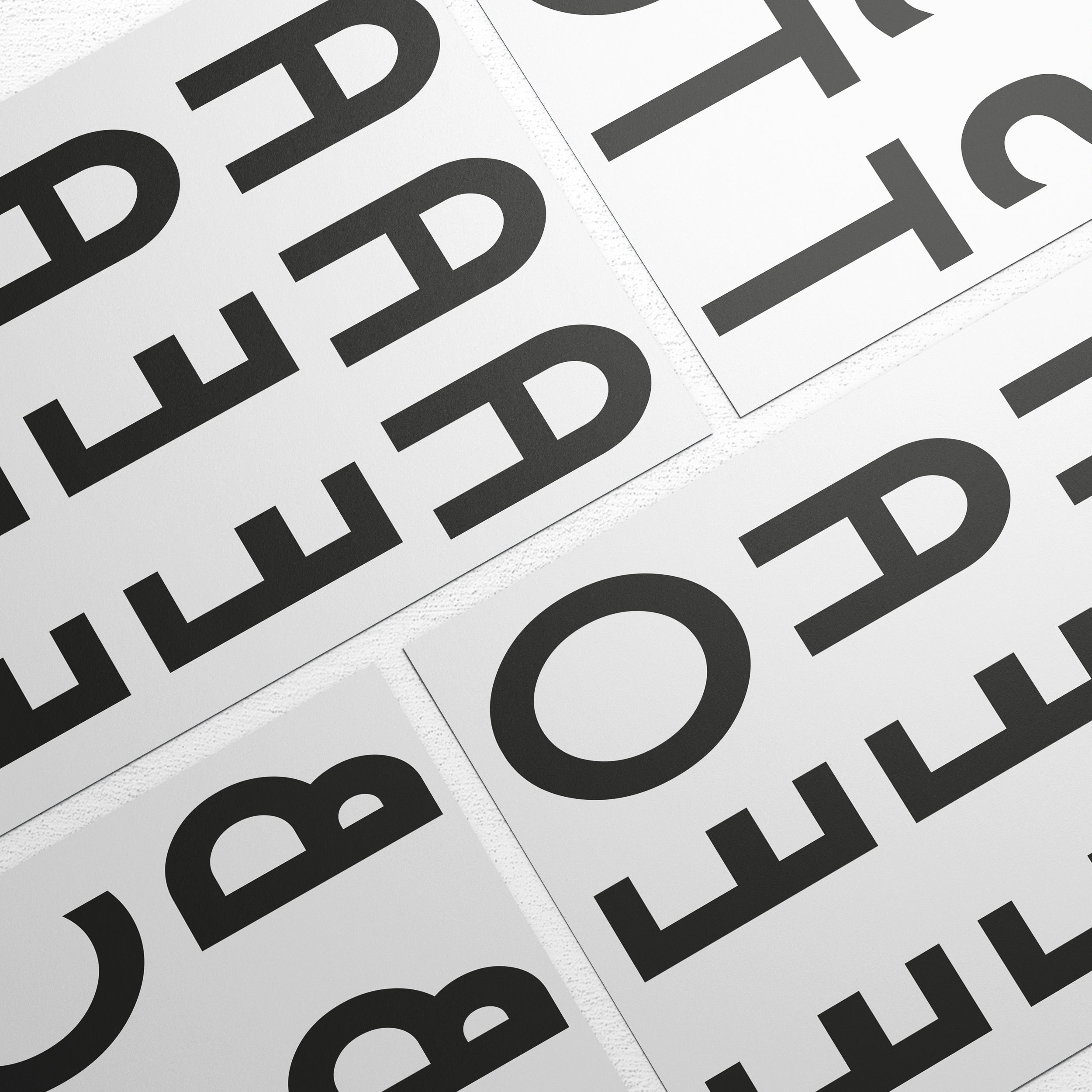 Stampa Trasferibile “LETTERE DELL'ALFABETO FONT VINTAGE STYLE - CURVO” 28×42 cm