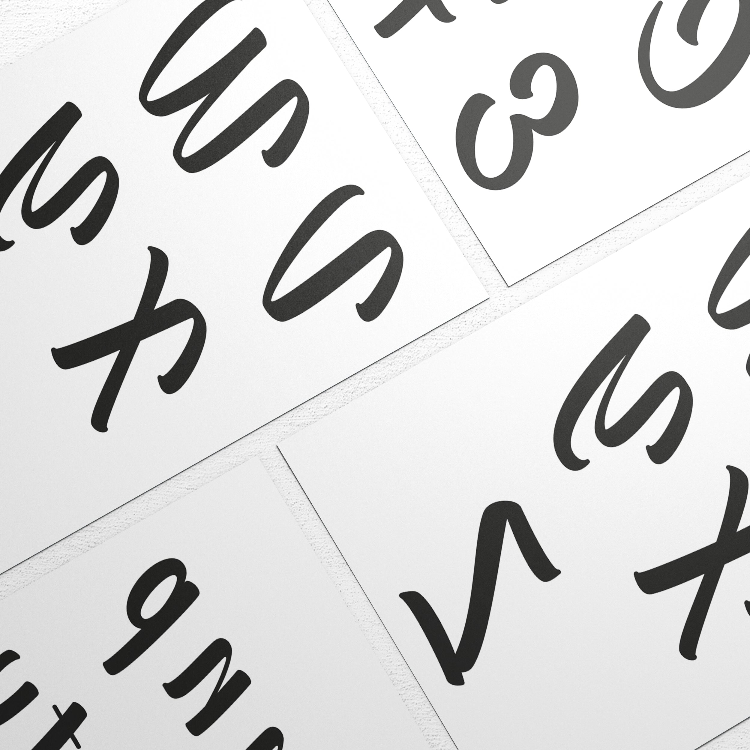 Stampa Trasferibile “LETTERE DELL'ALFABETO FONT EDITORIAL” 28×42 cm