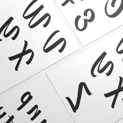 Stampa Trasferibile “LETTERE DELL'ALFABETO FONT EDITORIAL” 28×42 cm