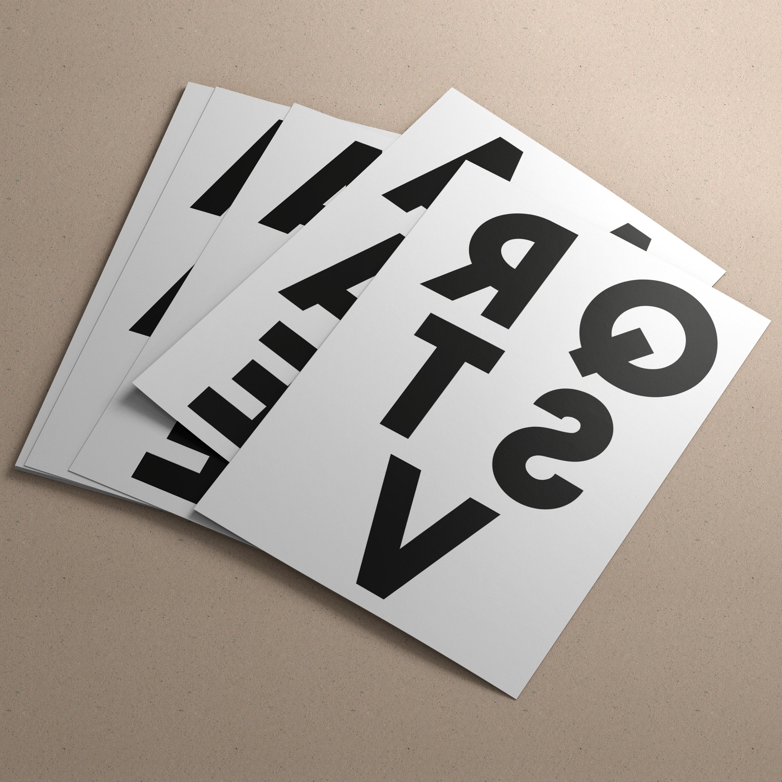 Stampa Trasferibile “LETTERE DELL'ALFABETO FONT SANS SERIF” 28×42 cm