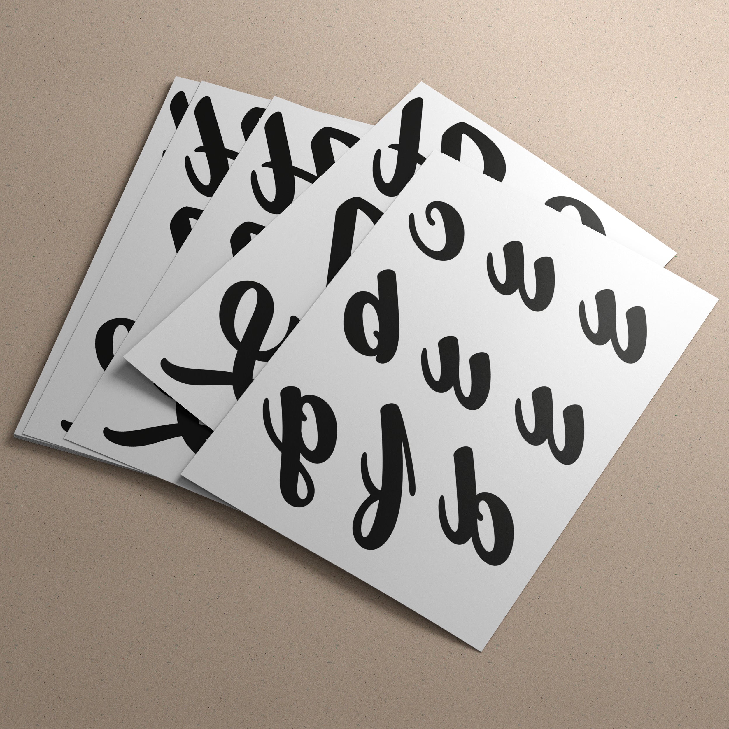 Stampa Trasferibile “LETTERE DELL'ALFABETO DIVERTENTE” 28×42 cm