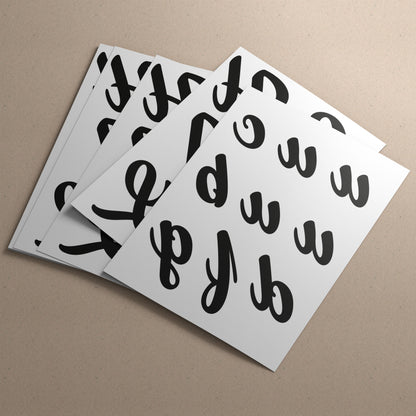 Stampa Trasferibile “LETTERE DELL'ALFABETO DIVERTENTE” 28×42 cm