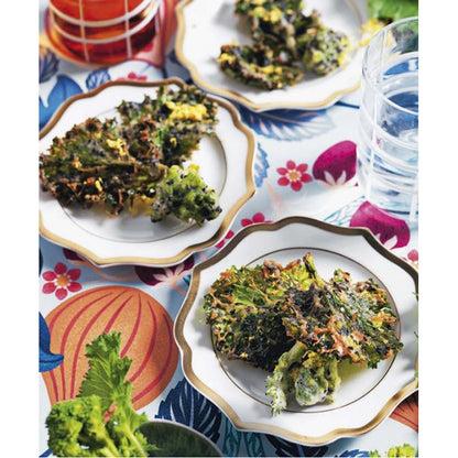 Servizio di 6 piatti fondi "IONICA ORO & AVORIO" Ø 22 cm