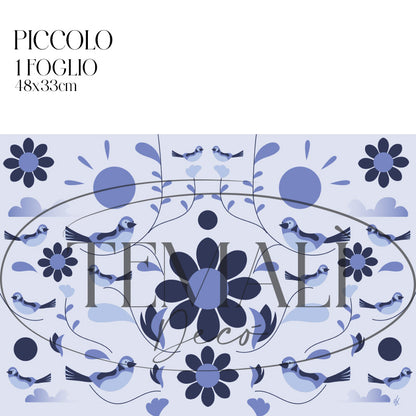 Dècoupage d'autore - Primavera Blu - Luigi Leuce