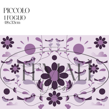 Dècoupage d'autore - Primavera Viola - Luigi Leuce