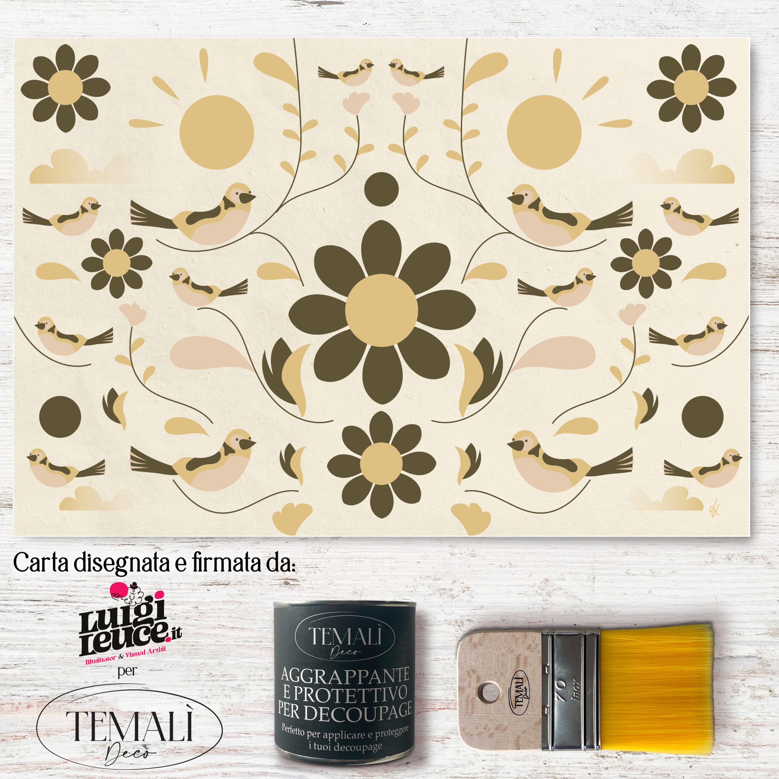 Dècoupage d'autore - Primavera Ocra - Luigi Leuce