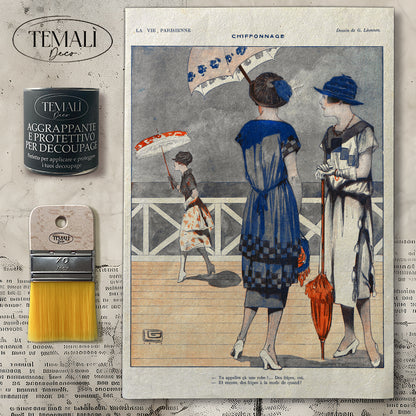 Decoupagé Moda - Chiffonage