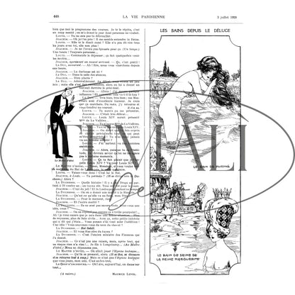 Decoupagé Moda - Les Bains Depuis Le Déluge