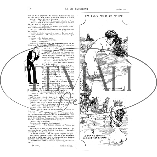 Decoupagé Moda - Les Bains Depuis Le Déluge