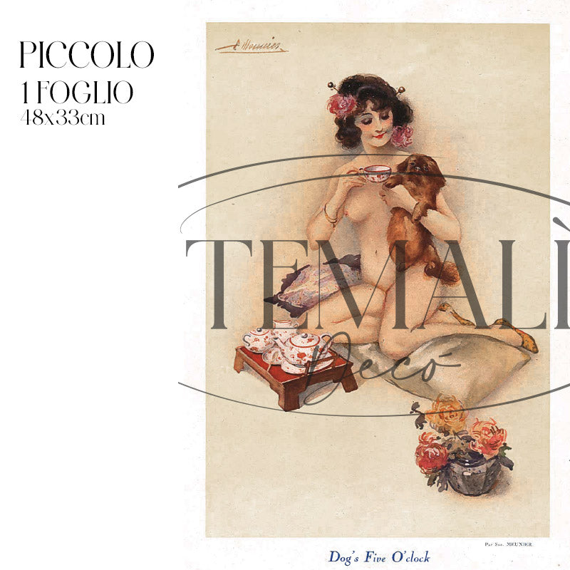 Découpage Moda - Dog's Five O'Clock