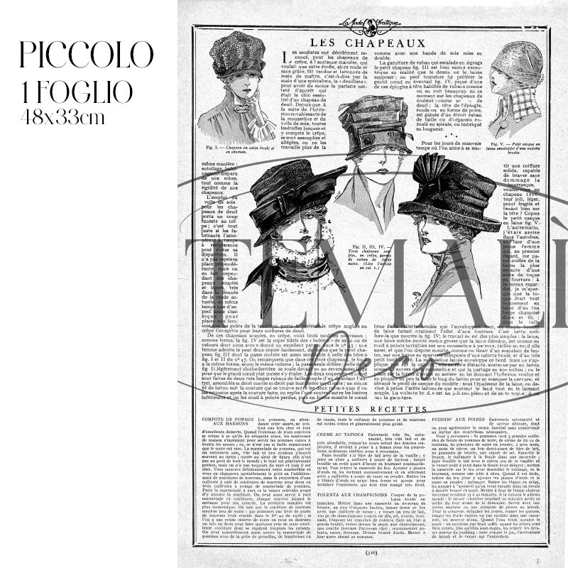 Decoupagé Moda - Le Chapeaux