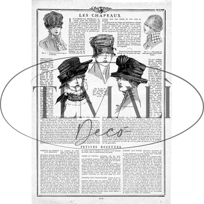Decoupagé Moda - Le Chapeaux