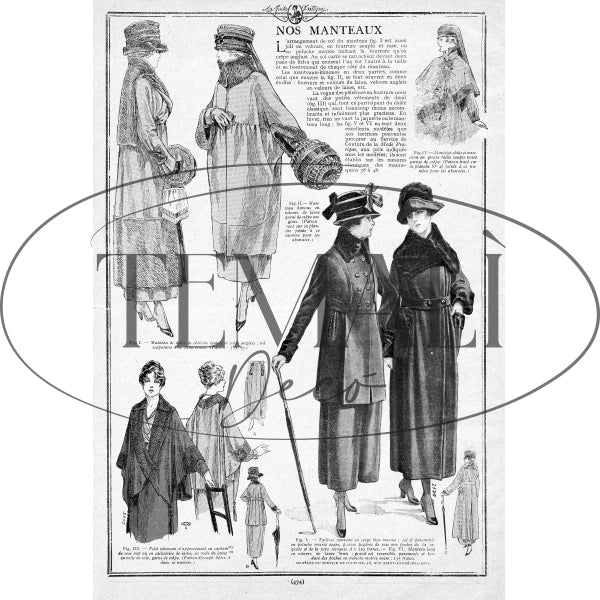 Découpage Moda - Nos Manteaux