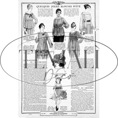 Decoupagé Moda - Jolies Blouses