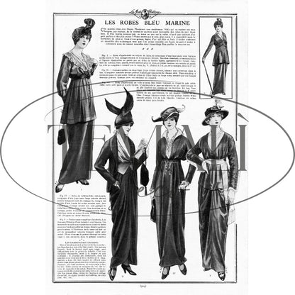 Dècoupage Moda - Bleu Marine