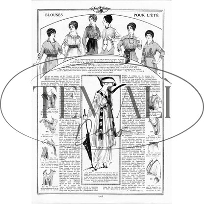 Dècoupage Moda - Blouses Pour L'Été