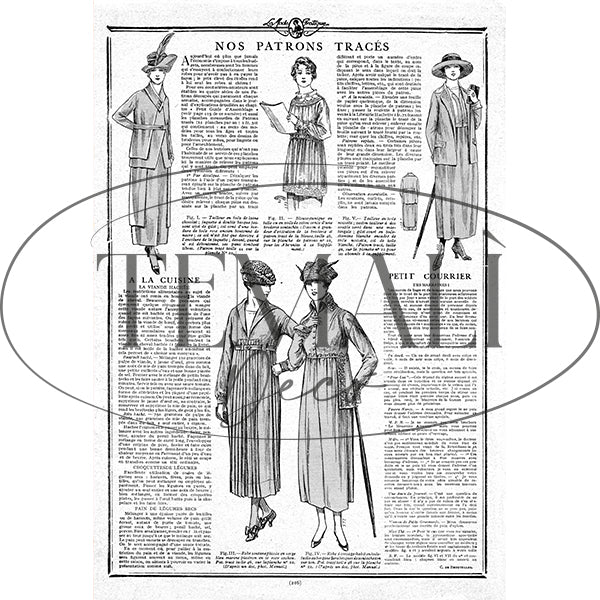 Dècoupage Moda - Nos Patrons Traces