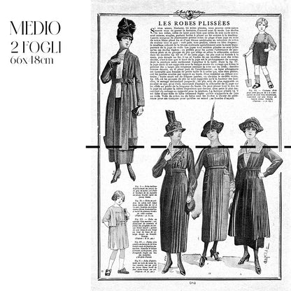 Dècoupage Moda - Plissées