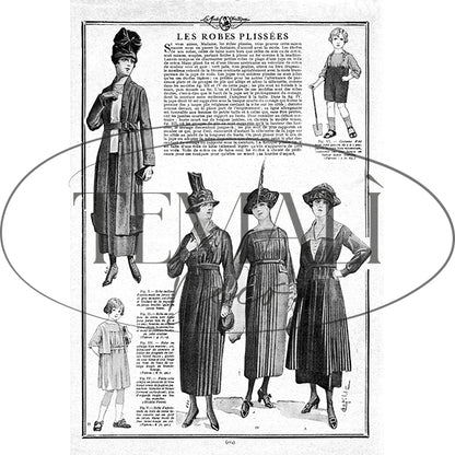 Dècoupage Moda - Plissées