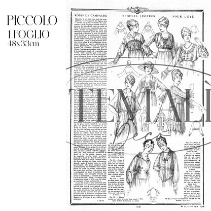 Dècoupage Moda - Robes de Camagne