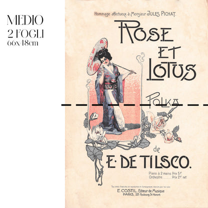 Découpage Moda - Rose et Lotus