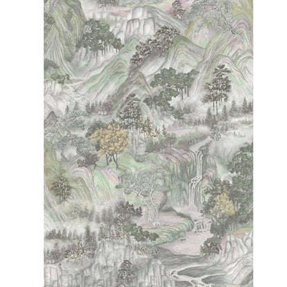 Carta da parati "Mountainscape Verde" - YOKU | COLE&SON
