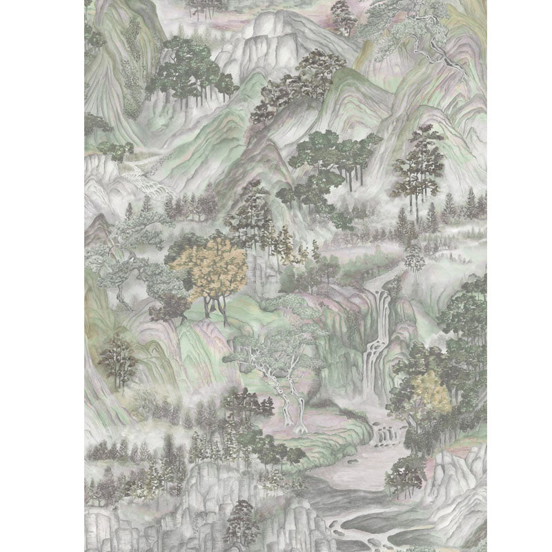 Carta da parati "Mountainscape Verde" - YOKU | COLE&SON