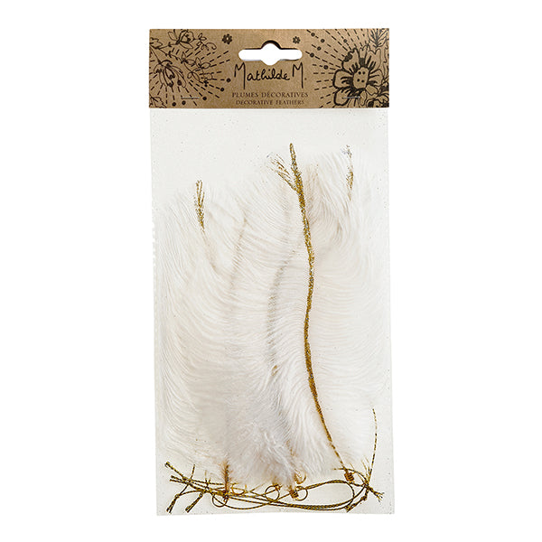 6 piume bianche decorative da appendere - Mathilde M.