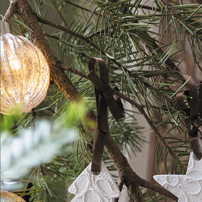 Ghirlanda di luci con palline argentate di Natale - Mathilde M.