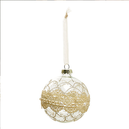 Set di 3 palline di Natale in vetro trasparente - Mathilde M.