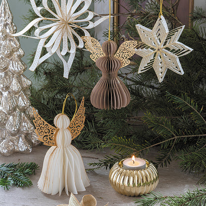 Angelo di Natale in carta - Beige - Mathilde M.