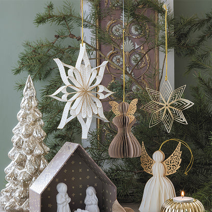 Stelle di Natale in carta -Beige - Mathilde M.