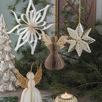 Stelle di Natale in carta -Beige - Mathilde M.