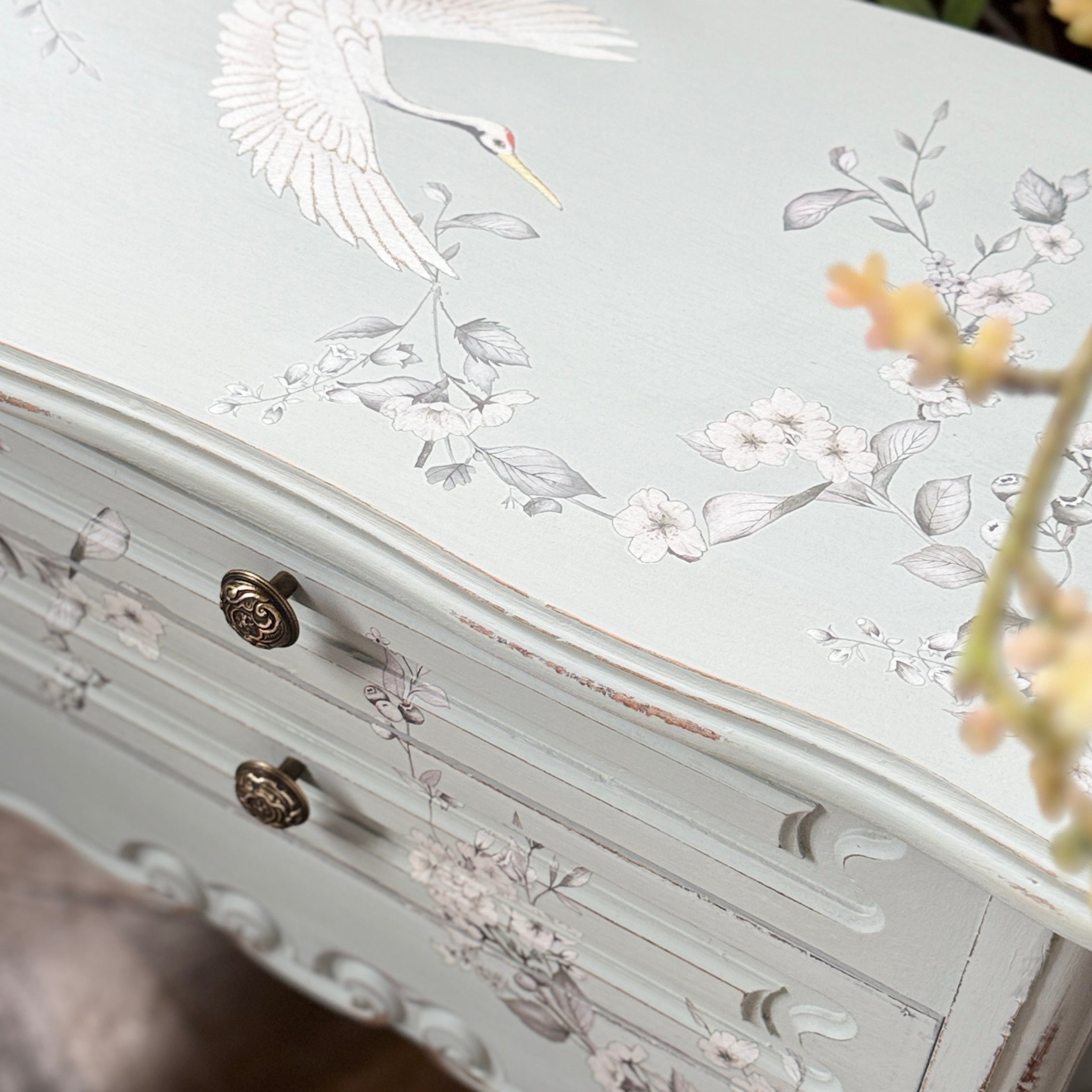 Mobile porta gioielli Sugar Dust con transfer "Silver Wings" - I Restyling di Elisa
