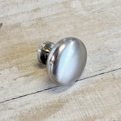 Pomello in Ferro "Argentato opaco"