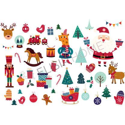 Stampa Trasferibile "NATALE, Un dono per Natale" 28x40 cm