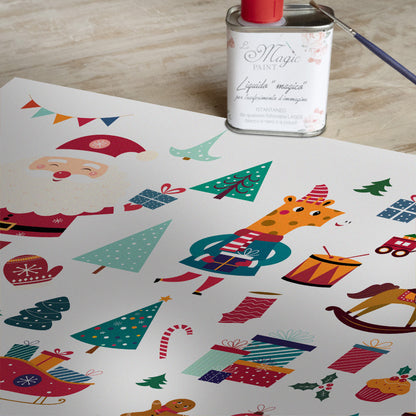 Stampa Trasferibile "NATALE, Un dono per Natale" 28x40 cm