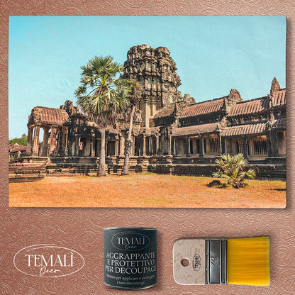 Découpage Oriente - Scorcio di Cambogia