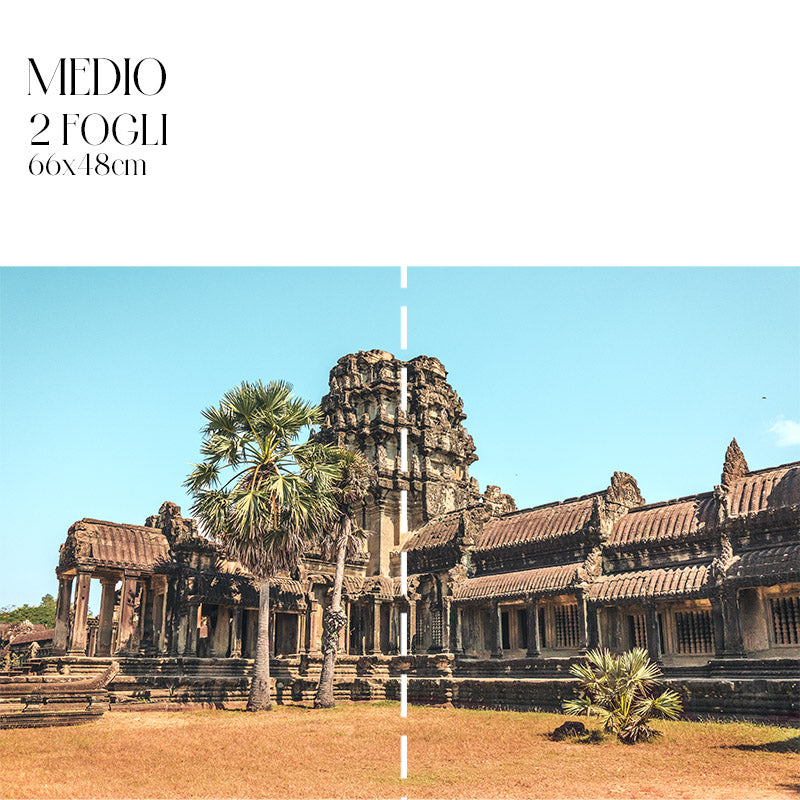 Découpage Oriente - Scorcio di Cambogia