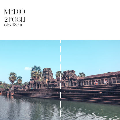 Découpage Oriente - Scorcio di Cambogia