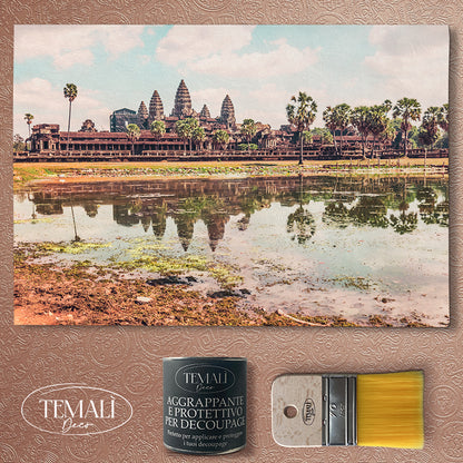 Decoupagé Oriente -Un giorno in Cambogia