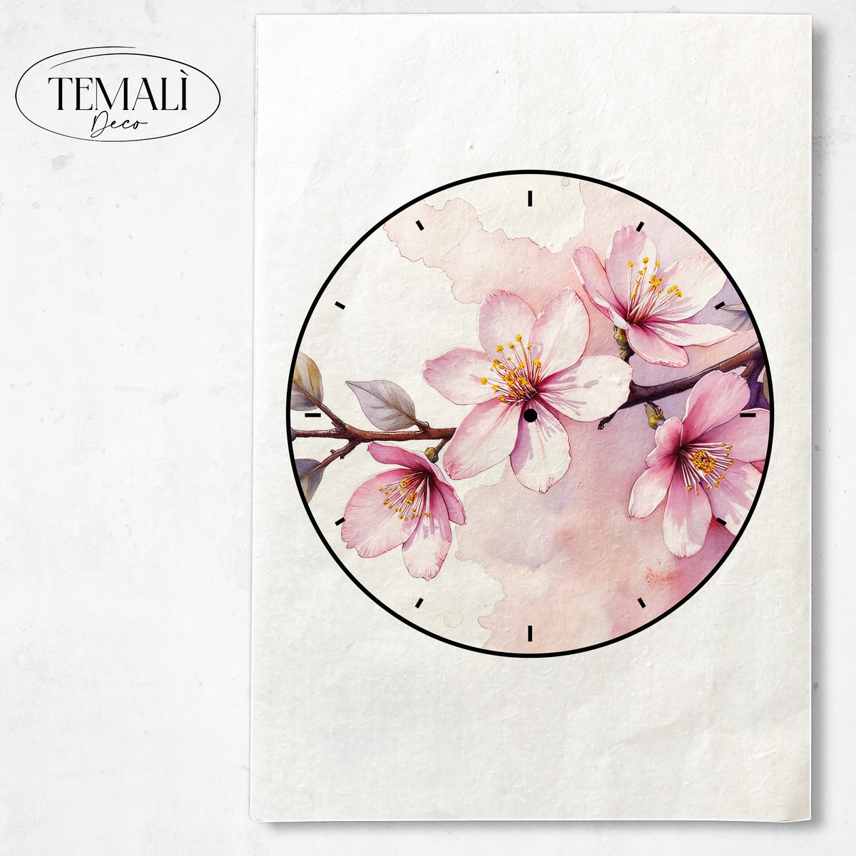 Dècoupage Orologi - Fiori di pesco