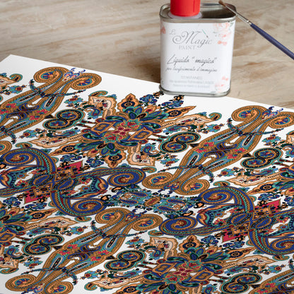 Stampa Trasferibile “PAISLEY-CALEIDOSCOPIO” 28×40 cm