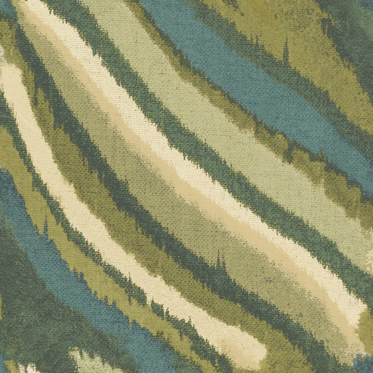 Carta da parati "Strisce verdi irregolari" a metraggio o rotolo