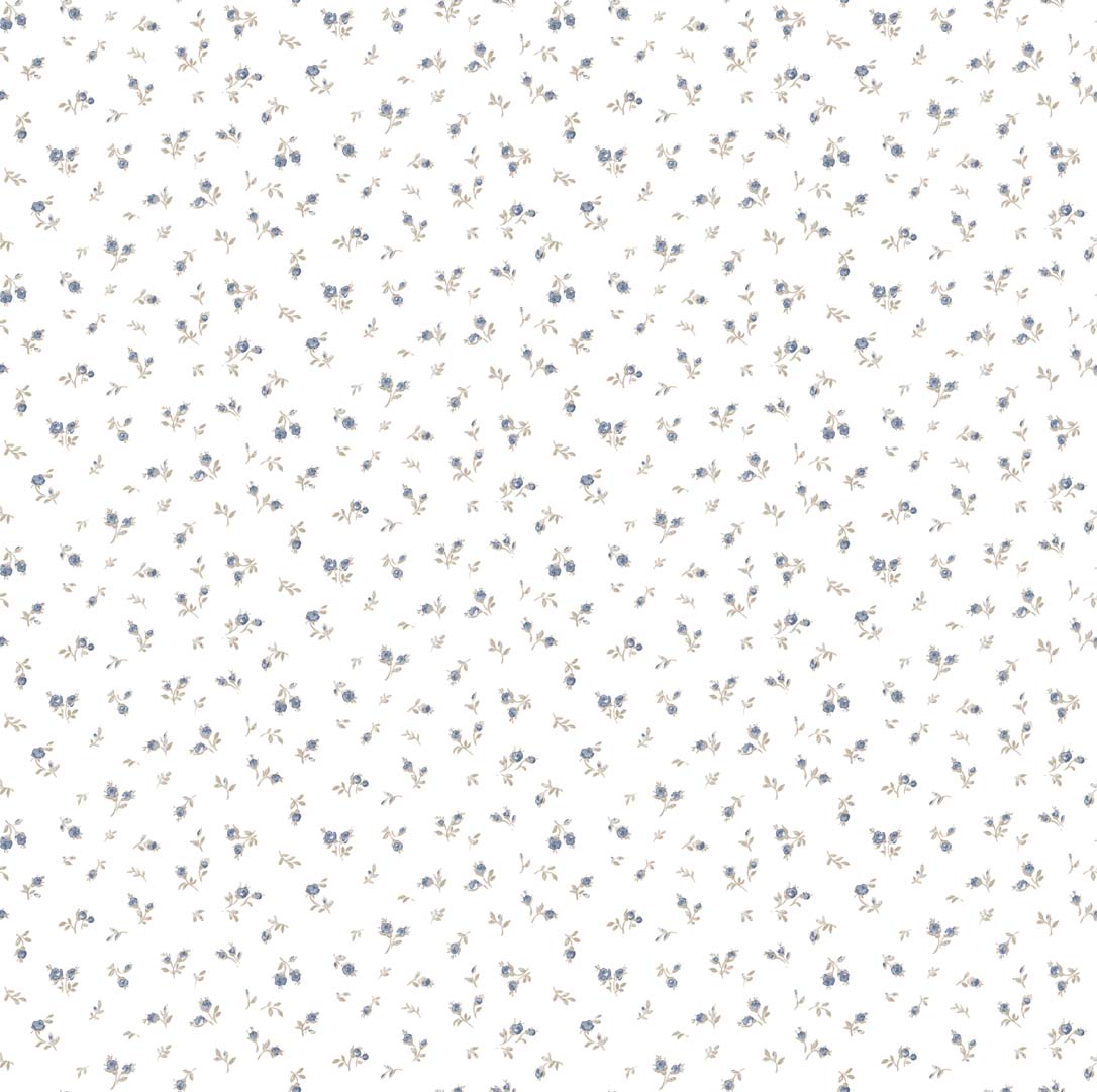 Carta da parati "Distesa di rose blu" a metraggio o rotolo