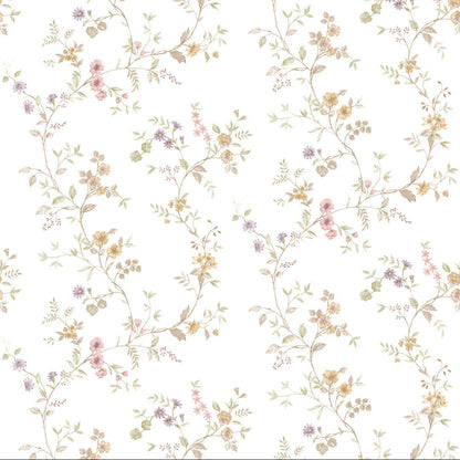 Carta da parati "Garden soft viola" a metraggio o rotolo