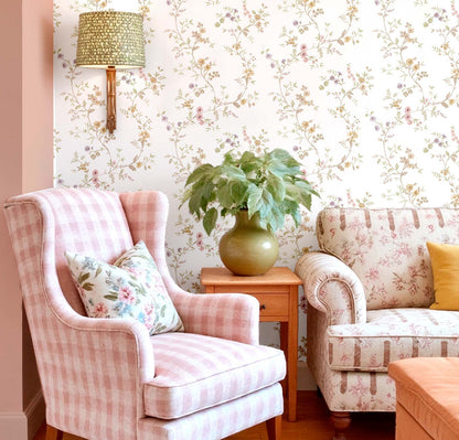 Carta da parati "Garden soft viola" a metraggio o rotolo