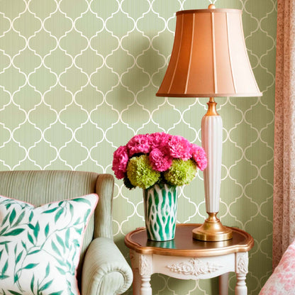 Carta da parati "Marocaine verde", a metraggio o rotolo
