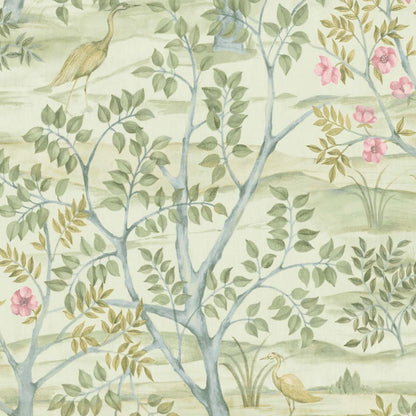 Carta da parati "Foresta aironi verde" a metraggio o rotolo